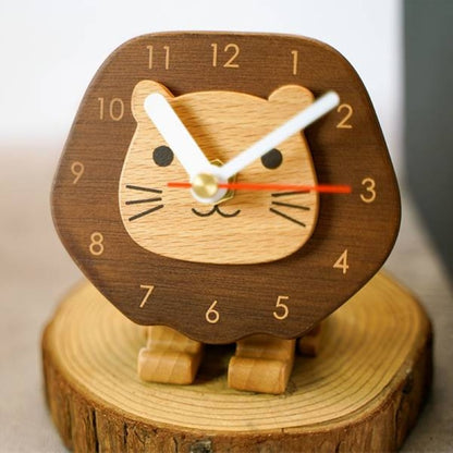 Cute Prairie Little Lion Clock Desktop Clock Bedside Clock
