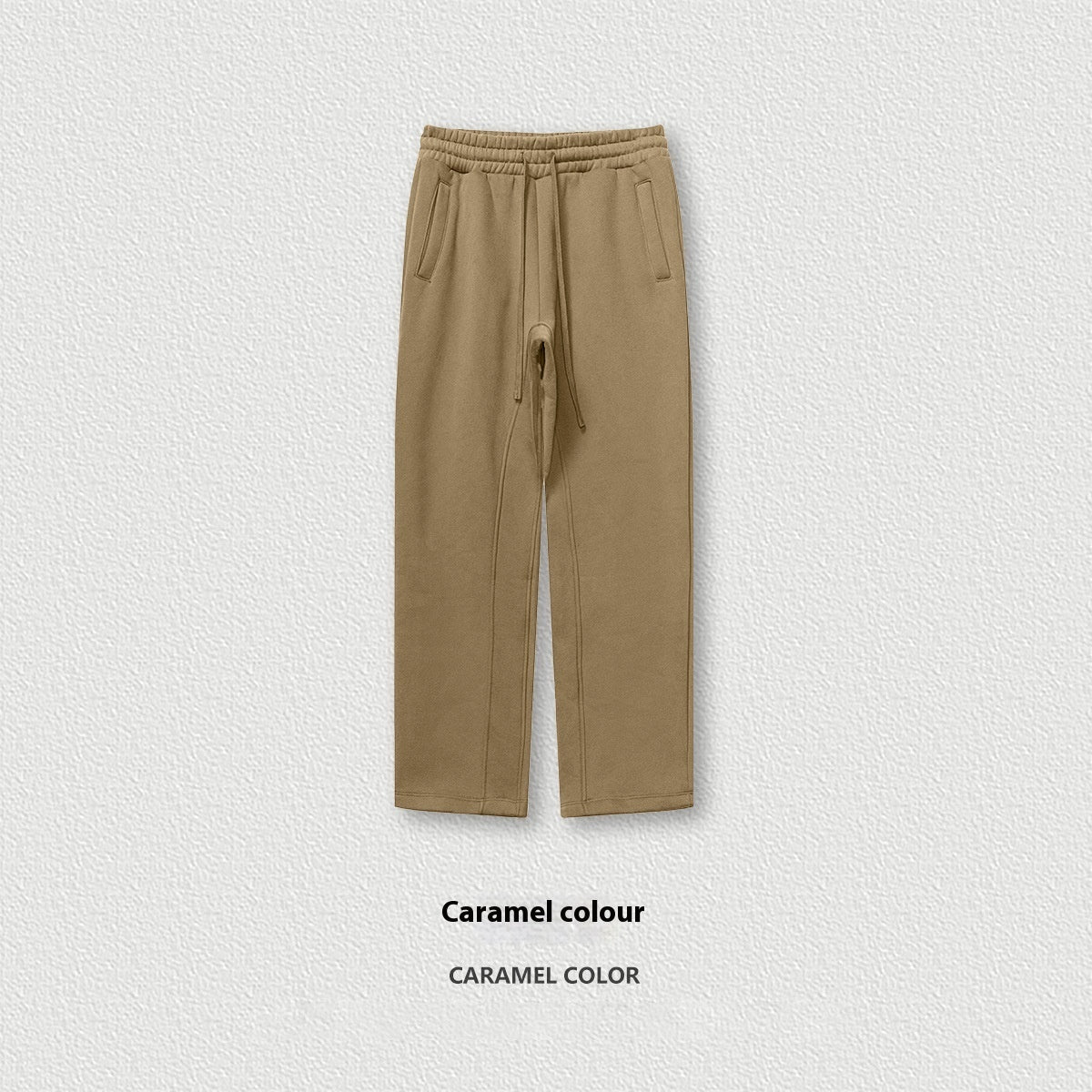 Solid Color Loose Track Pants Velvet Thickened Casual Pants