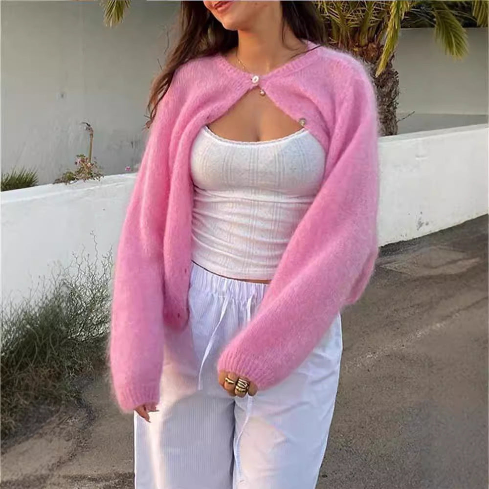 Gentle Knitted Cardigan Coat For Women