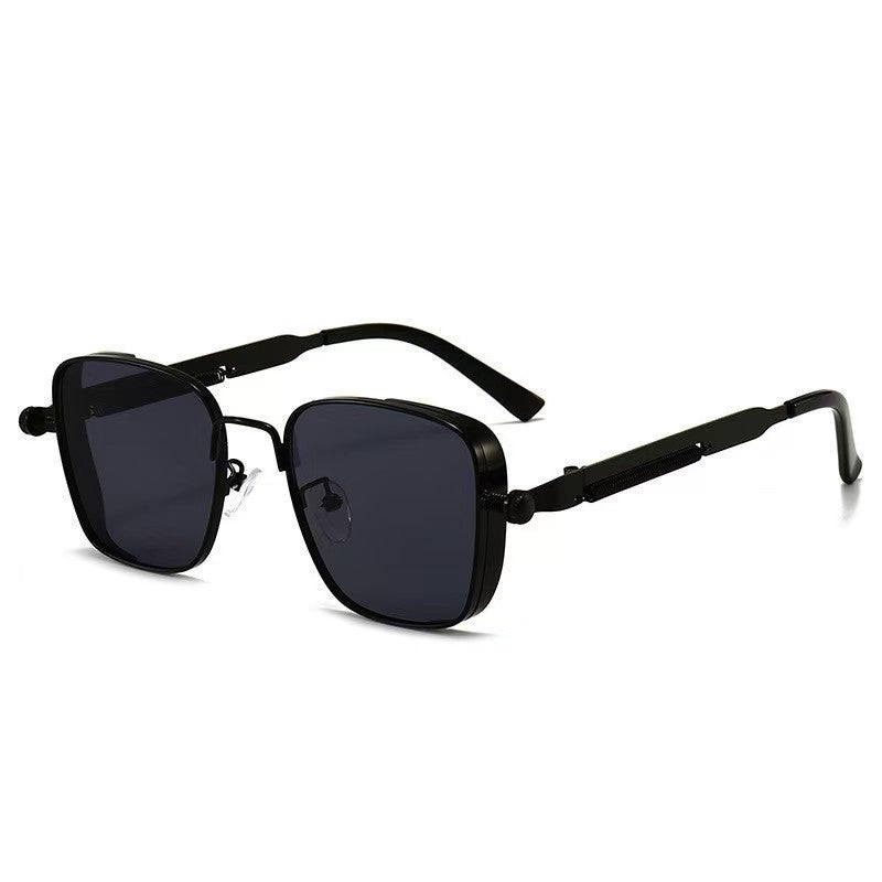 Men's Box Metal Retro UV Sun Glasses