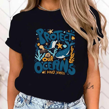 Premium T-shirtHot Protect The Ocean Printed T-Shirts