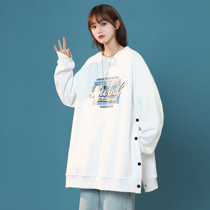 American Street Fried Street High-end Sense Of Oversize Couple Tops