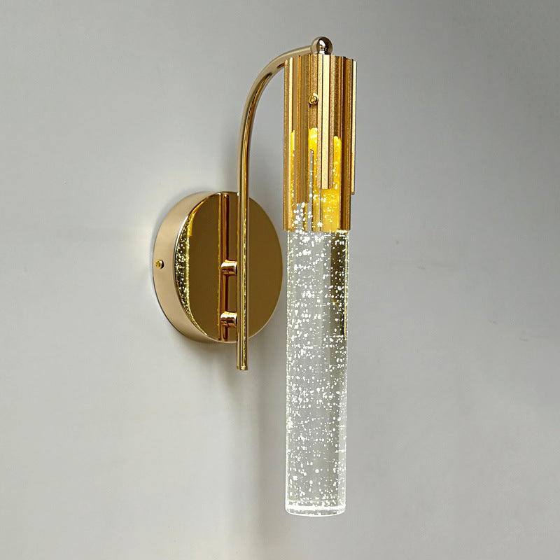 Simple Crystal Wall Lamp Living Room Wall Light Bulb
