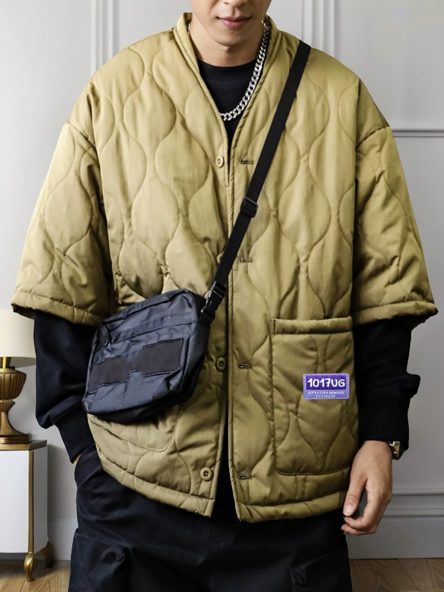 Loose And Warm Cotton Jacket Men's Fashion Work Clothes Coat