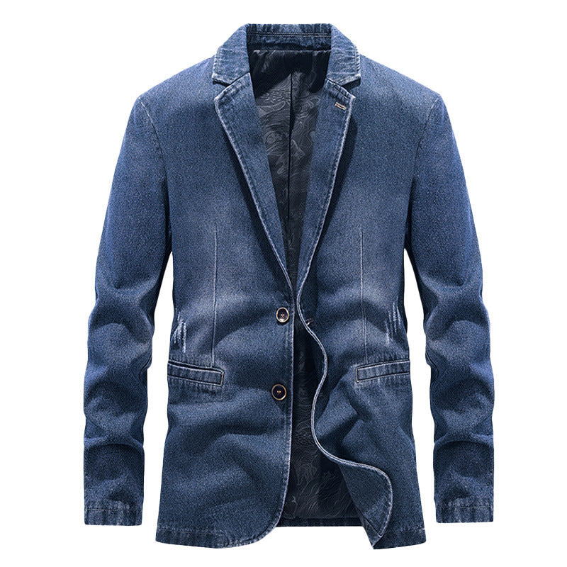 Spring And Autumn Denim Jacket Business Leisure
