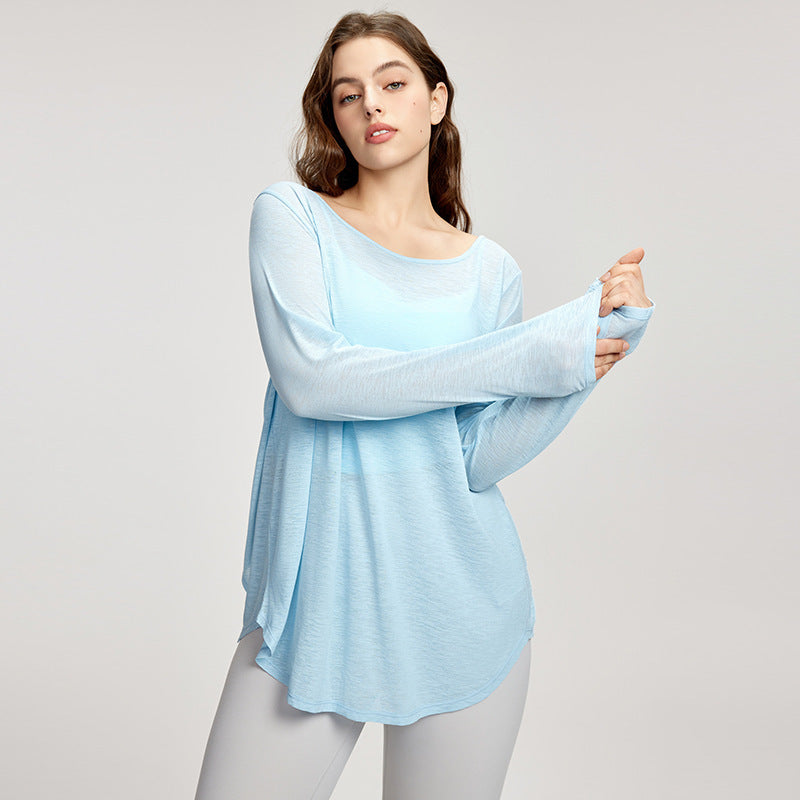 Slimming Long Sleeves Oversized Girls' Top