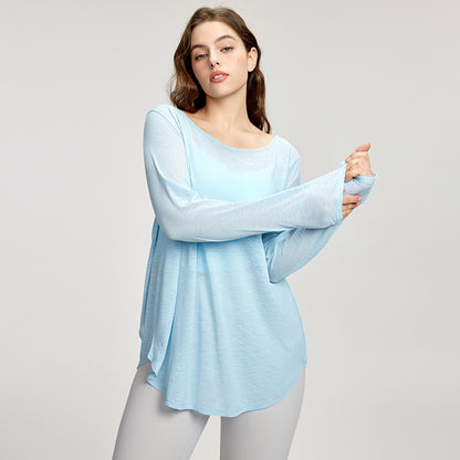 Slimming Long Sleeves Oversized Girls' Top