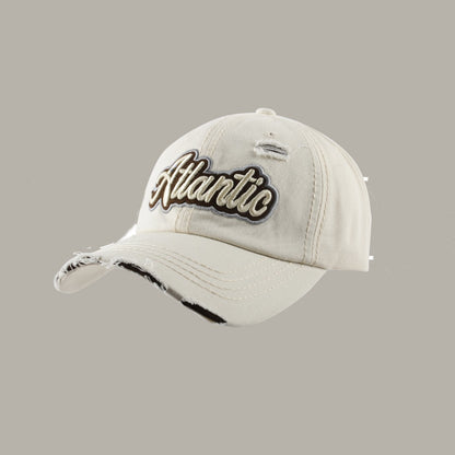 American Three-dimensional Embroidered Letter Baseball Hat