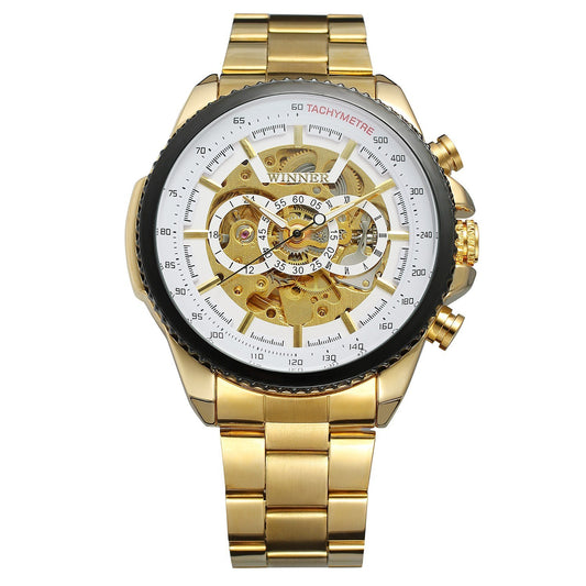 Hollow men's automatic mechanical watch