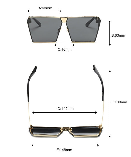 New polarized sunglasses ladies fashion glasses square sunglasses trend