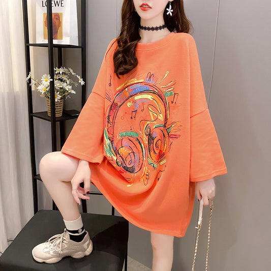 Spring And Autumn Mid-length Loose Fat Sister Slim Blouse