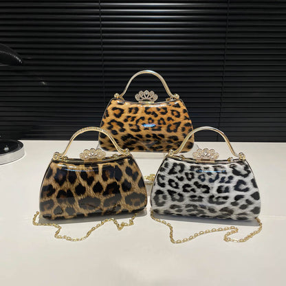 Leopard Print Fashion Retro Crossbody Bag For Women