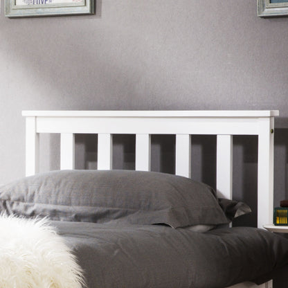 Single Bed White 3ft Solid Pine Wooden Bed Frame For Adults, Kids 190 X 90 Cm 3FT