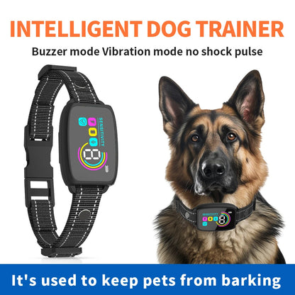 Smart Automatic Anti Barking Dog Collar | Rechargeable Bark Stopper Stop Barking HD Digital Display IP67 Waterproof Collar For Dogs Pet Products