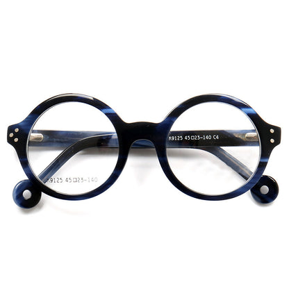 Fashion Personality Wood Stripe Glasses Frame