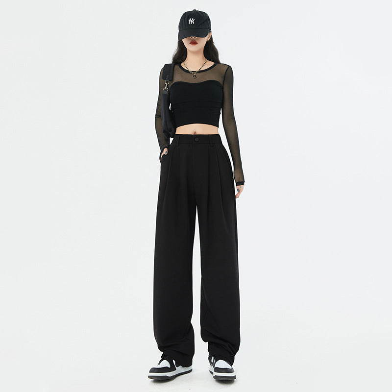 Hot Girl Fashionable Wide Leg Pants Women