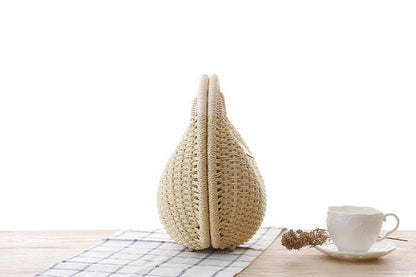 Handmade Rattan Handbag – Summer Beach Purse