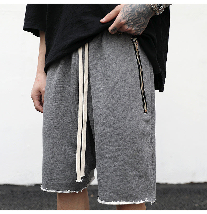 Terry Zippered Shorts