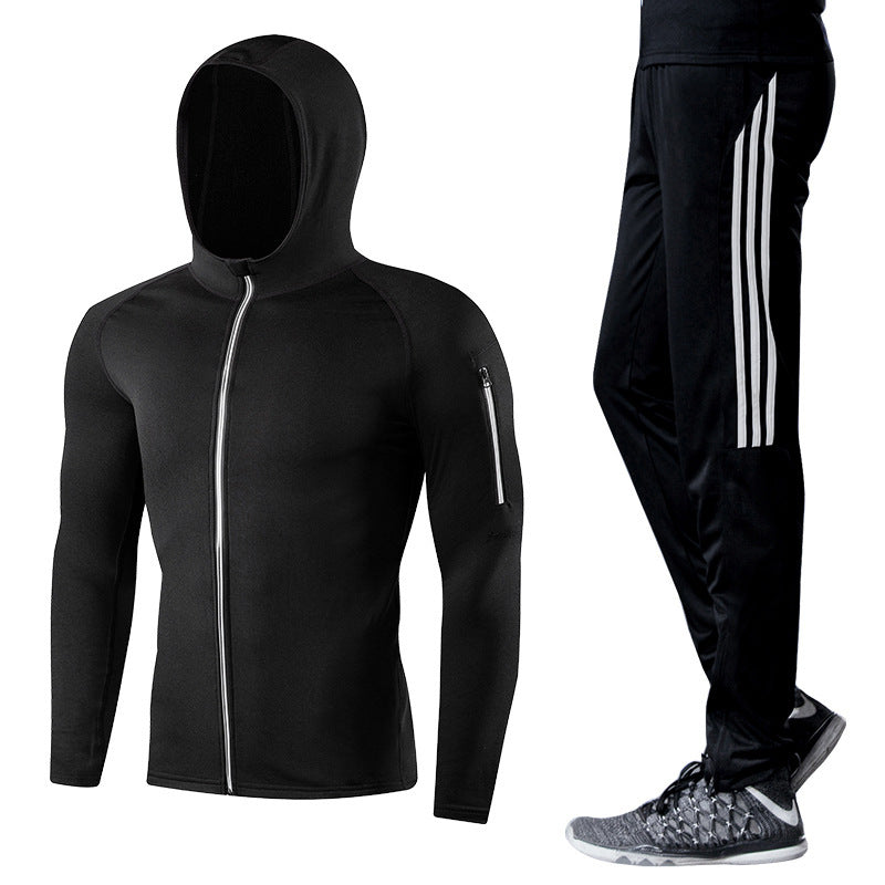 Men'S Fitness Suit Night Running Sportswear Two-Piece Suit