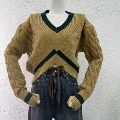 Women's Fashion Knitwear Short Top