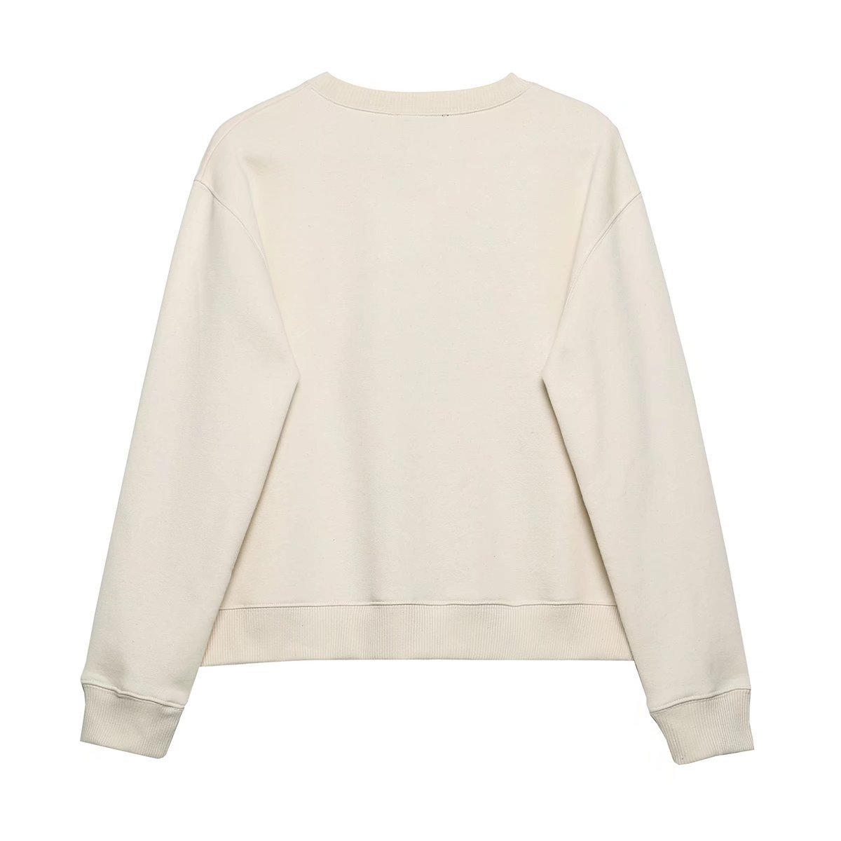 New Women's Round Neck Girls Printed Long-sleeved Sweater