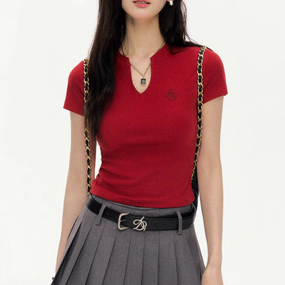 Summer Versatile Casual Short-sleeved Top Women