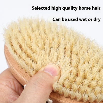 Bath Gadget Bristle Brush Solid Wood Massage Brush
