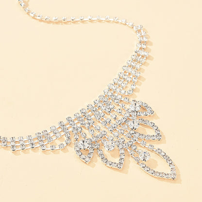 Fashionable Bridal Jewelry Set Simple Necklace