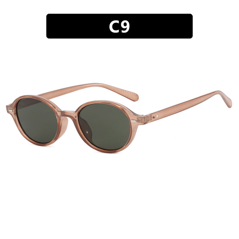Women's Fashion Retro Literary Plain Glasses