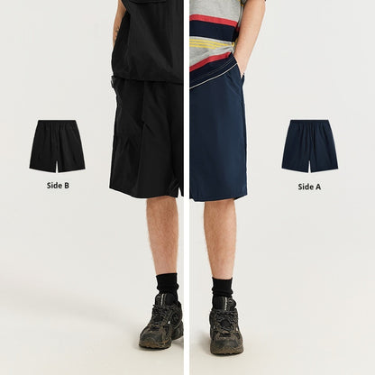 Double-sided Workwear Shorts Loose Street Basic Casual Shorts