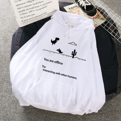 Women's Retro Dinosaur Fashion Casual Sweater