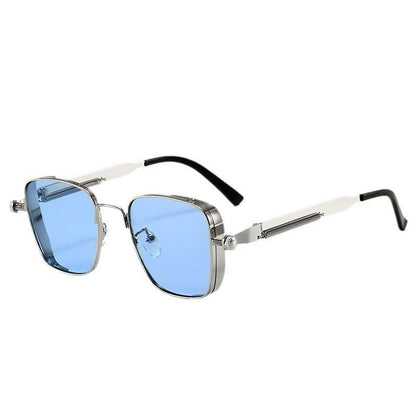Men's Box Metal Retro UV Sun Glasses