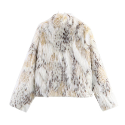 Leisure Loose And Thickened Artificial Fur Baggy Coat Women