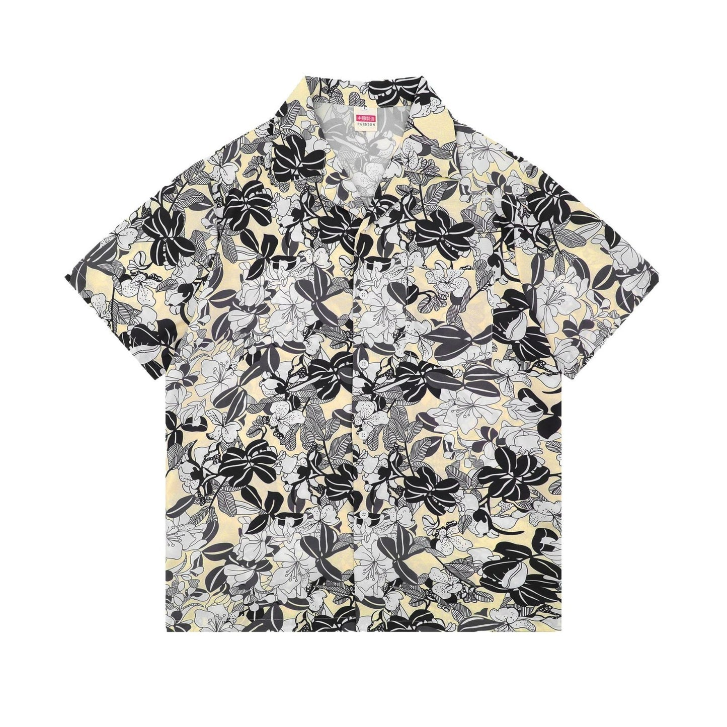 American Retro Classic Cuban Bow Tie Shirt Men