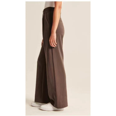 Pocket High Waist Wide-leg Casual Pants Women