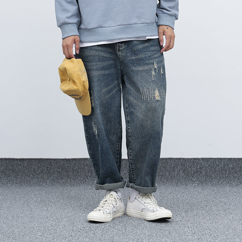Fashion Retro Loose Harem Jeans Men