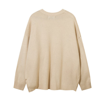 Loose Cotton Knitwear Men's Pullover Sweater