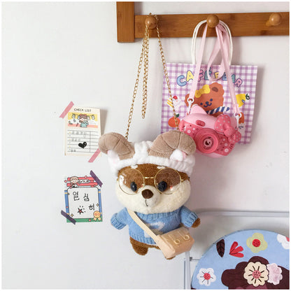 Furry Chain Crossbody Bag For Women