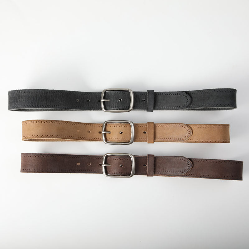 Distressed Soft Cowhide Men's Belt Leather Retro