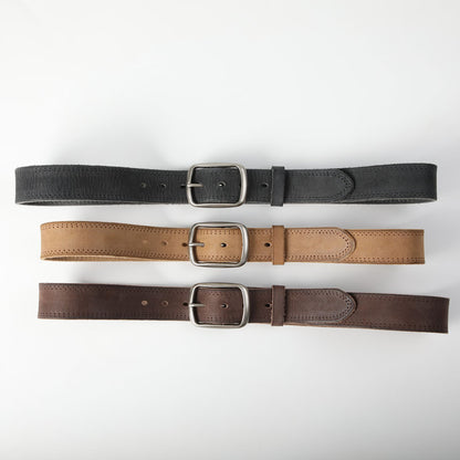 Distressed Soft Cowhide Men's Belt Leather Retro