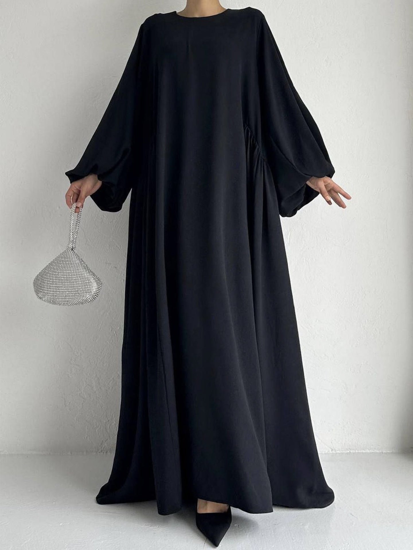 Middle East Muslim Women's Wear Plain Clothing Robe