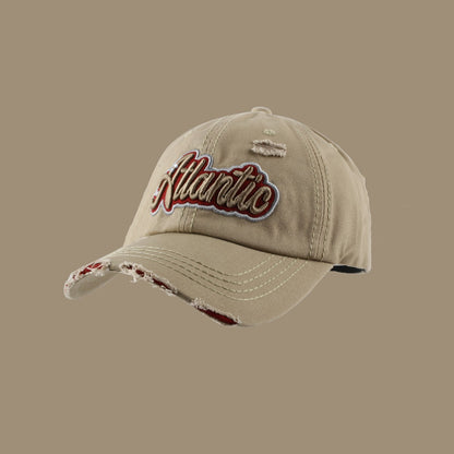 American Three-dimensional Embroidered Letter Baseball Hat
