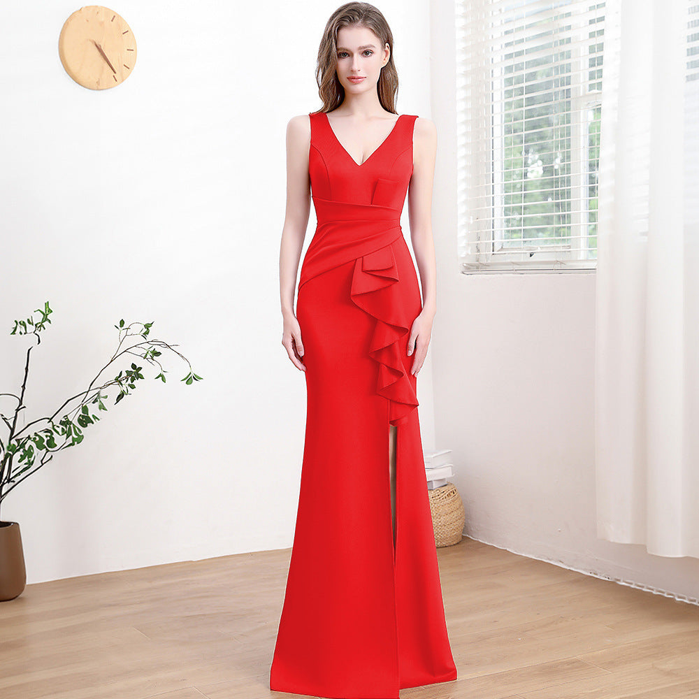 Evening Gown For Women High-end Elegant Simple And Light Luxury