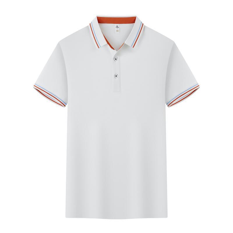 Polo Cotton Workwear With A Collar And Short Sleeves