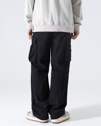 Men's Overalls Fashionable Casual Pants Straight-leg Pants