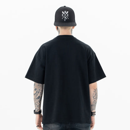 Simple Chest Pocket Triangle Paste Cloth Embroidery Casual Short Sleeve