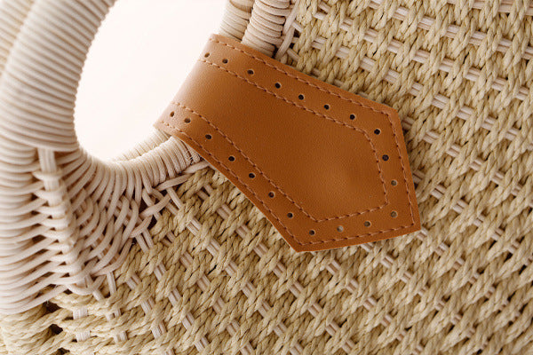 Handmade Rattan Handbag – Summer Beach Purse