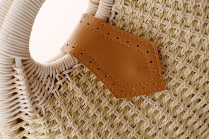 Handmade Rattan Handbag – Summer Beach Purse