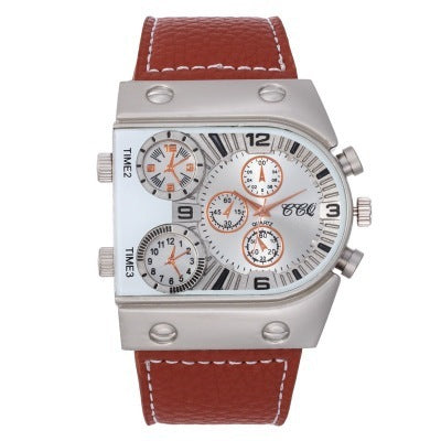 Large Dial Multi-movement Quartz Watch