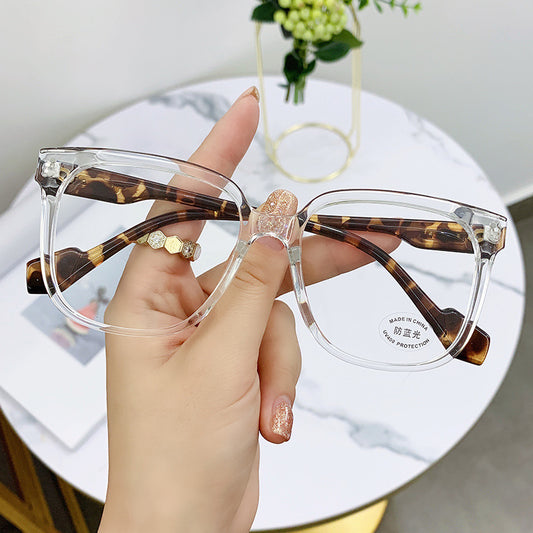 Fashion Literature And Art Tortoiseshell Frame Myopia Finished Glasses